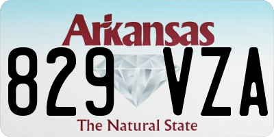 AR license plate 829VZA
