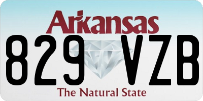 AR license plate 829VZB