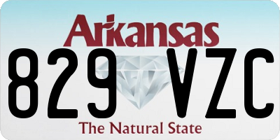 AR license plate 829VZC