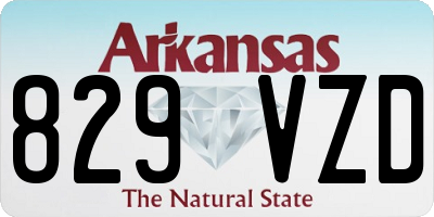 AR license plate 829VZD
