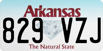 AR license plate 829VZJ