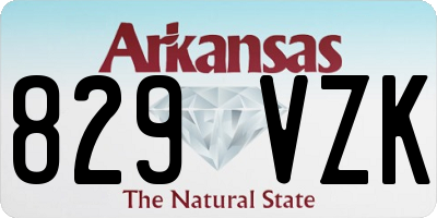 AR license plate 829VZK