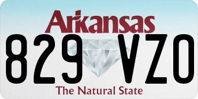 AR license plate 829VZO