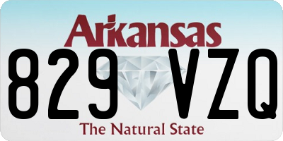 AR license plate 829VZQ