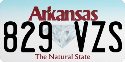 AR license plate 829VZS
