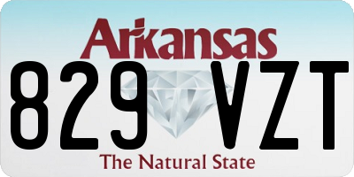 AR license plate 829VZT