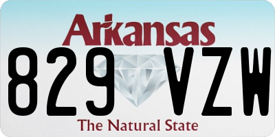 AR license plate 829VZW