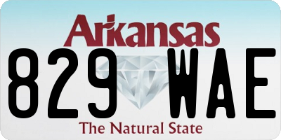 AR license plate 829WAE