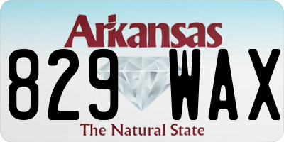 AR license plate 829WAX