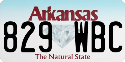 AR license plate 829WBC