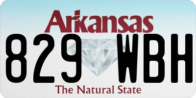 AR license plate 829WBH
