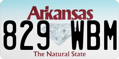 AR license plate 829WBM