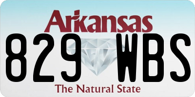 AR license plate 829WBS