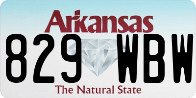 AR license plate 829WBW