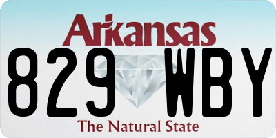 AR license plate 829WBY