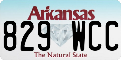 AR license plate 829WCC