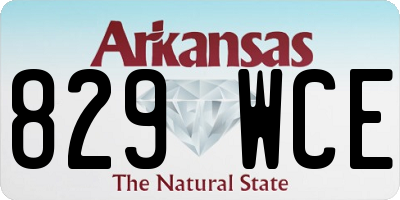 AR license plate 829WCE
