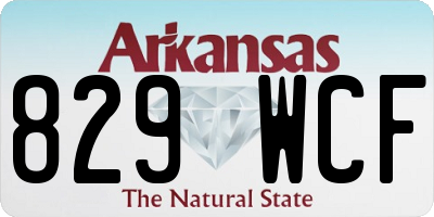 AR license plate 829WCF