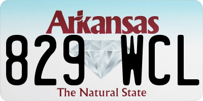 AR license plate 829WCL