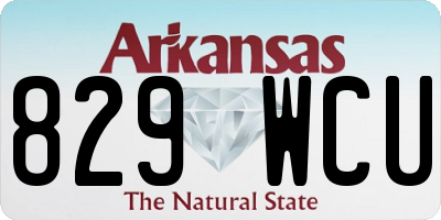 AR license plate 829WCU