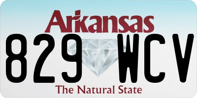 AR license plate 829WCV