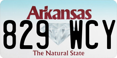 AR license plate 829WCY