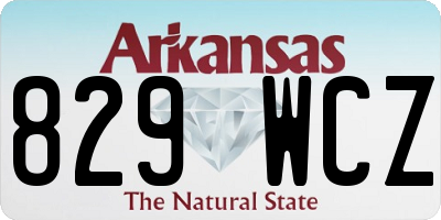 AR license plate 829WCZ