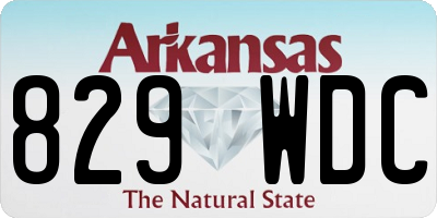 AR license plate 829WDC