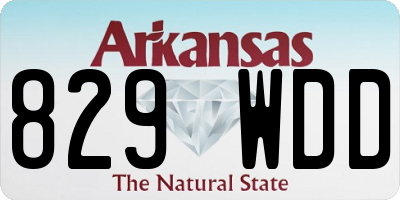 AR license plate 829WDD