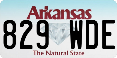 AR license plate 829WDE
