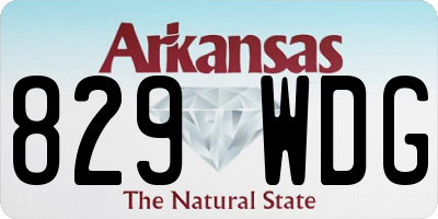 AR license plate 829WDG