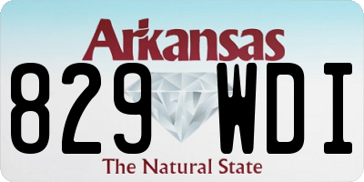 AR license plate 829WDI