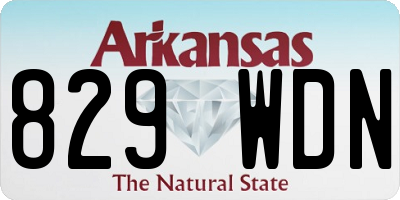 AR license plate 829WDN