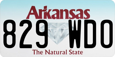 AR license plate 829WDO