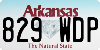 AR license plate 829WDP