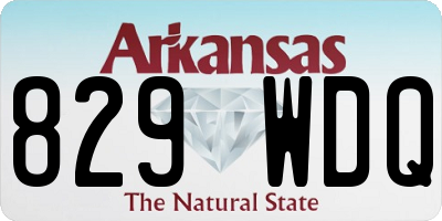 AR license plate 829WDQ