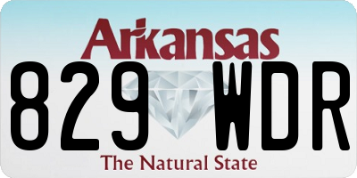 AR license plate 829WDR