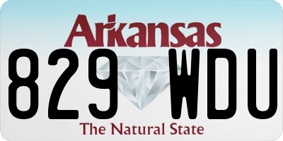 AR license plate 829WDU