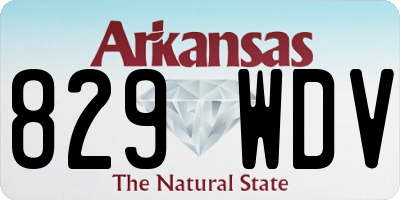 AR license plate 829WDV