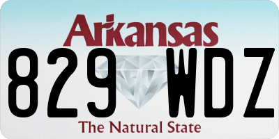 AR license plate 829WDZ