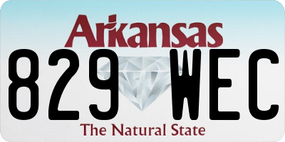 AR license plate 829WEC