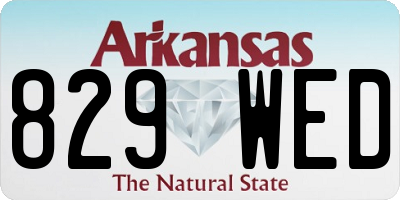 AR license plate 829WED
