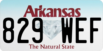 AR license plate 829WEF