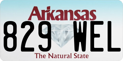 AR license plate 829WEL