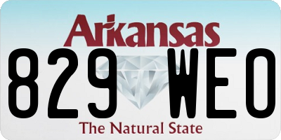 AR license plate 829WEO