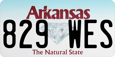 AR license plate 829WES
