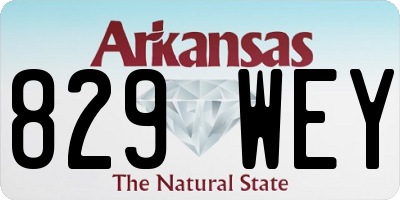 AR license plate 829WEY