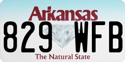 AR license plate 829WFB