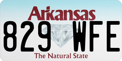 AR license plate 829WFE