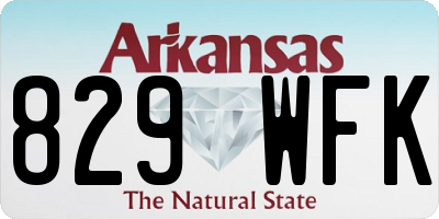 AR license plate 829WFK